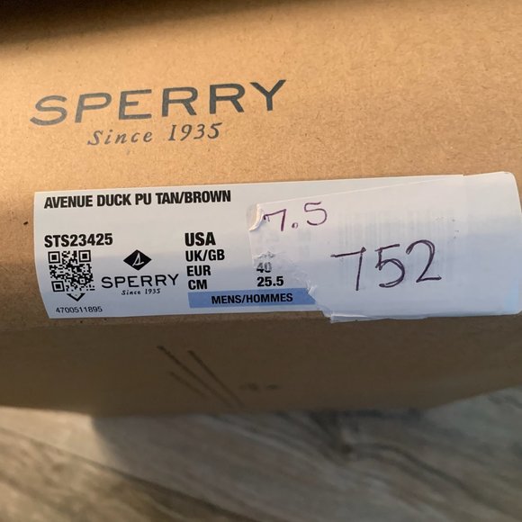 NWT SPERRY TOPSIDER MENS AVENUE WATERPROOF INSULATED TAN/BROWN‎ DUCK BOOTS 7.5 - Picture 4 of 5